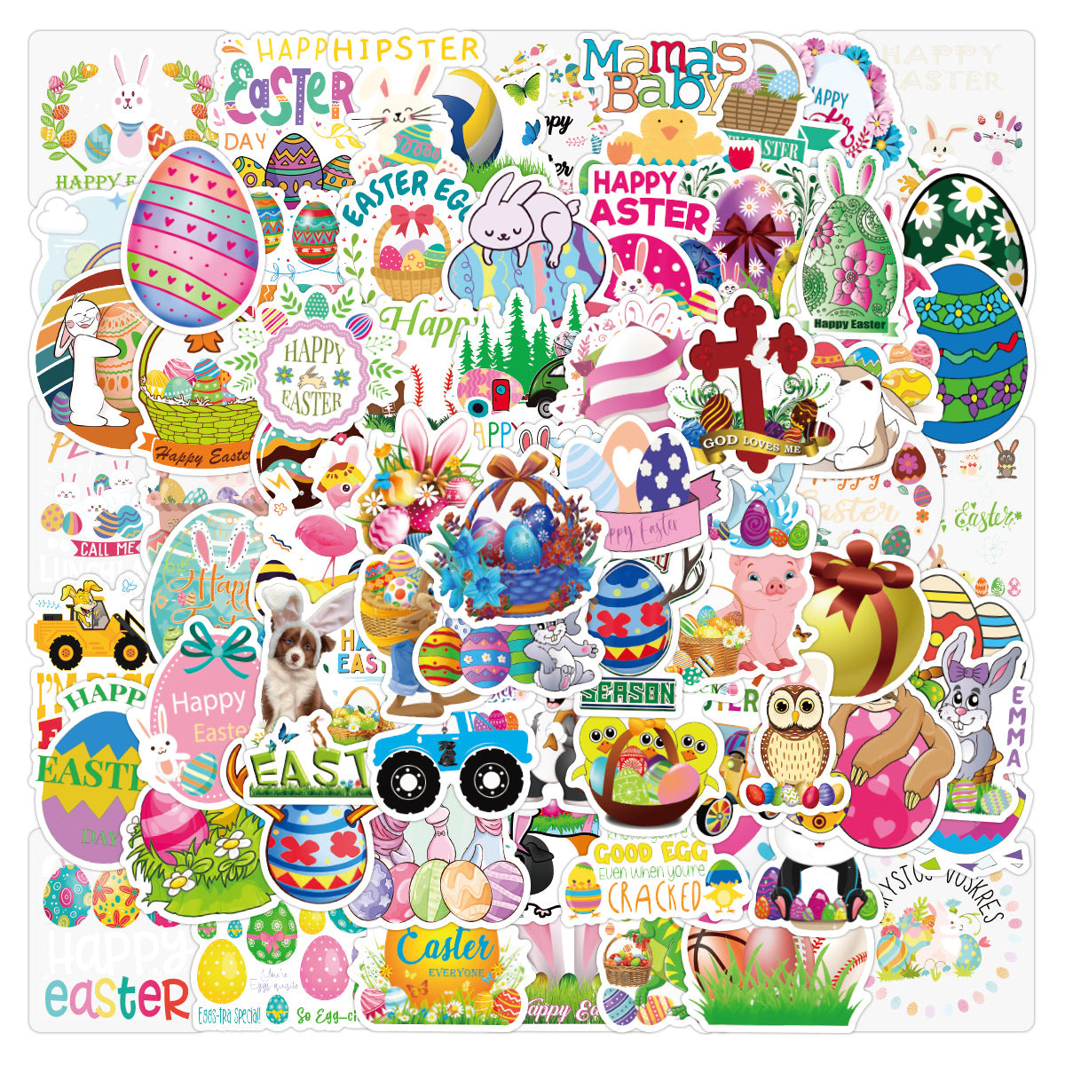 50 Pc Easter Sticker Pack image 2