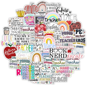 50 Pc Teacher Sticker Pack image 0