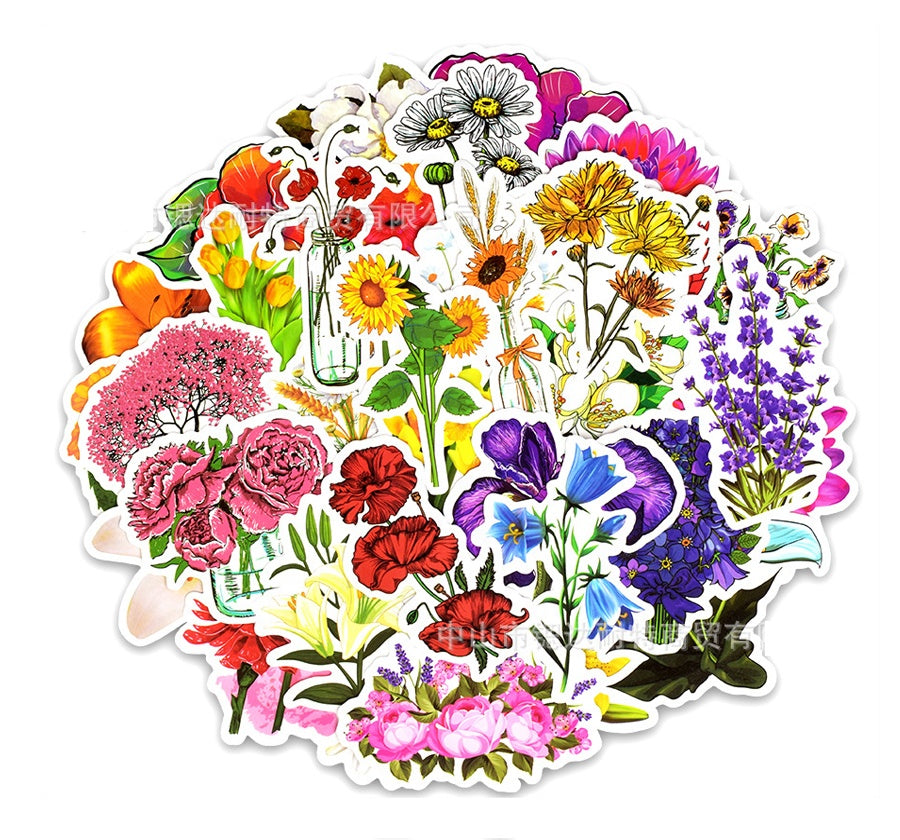 50 Pc VSCO Flowers Pack image 0