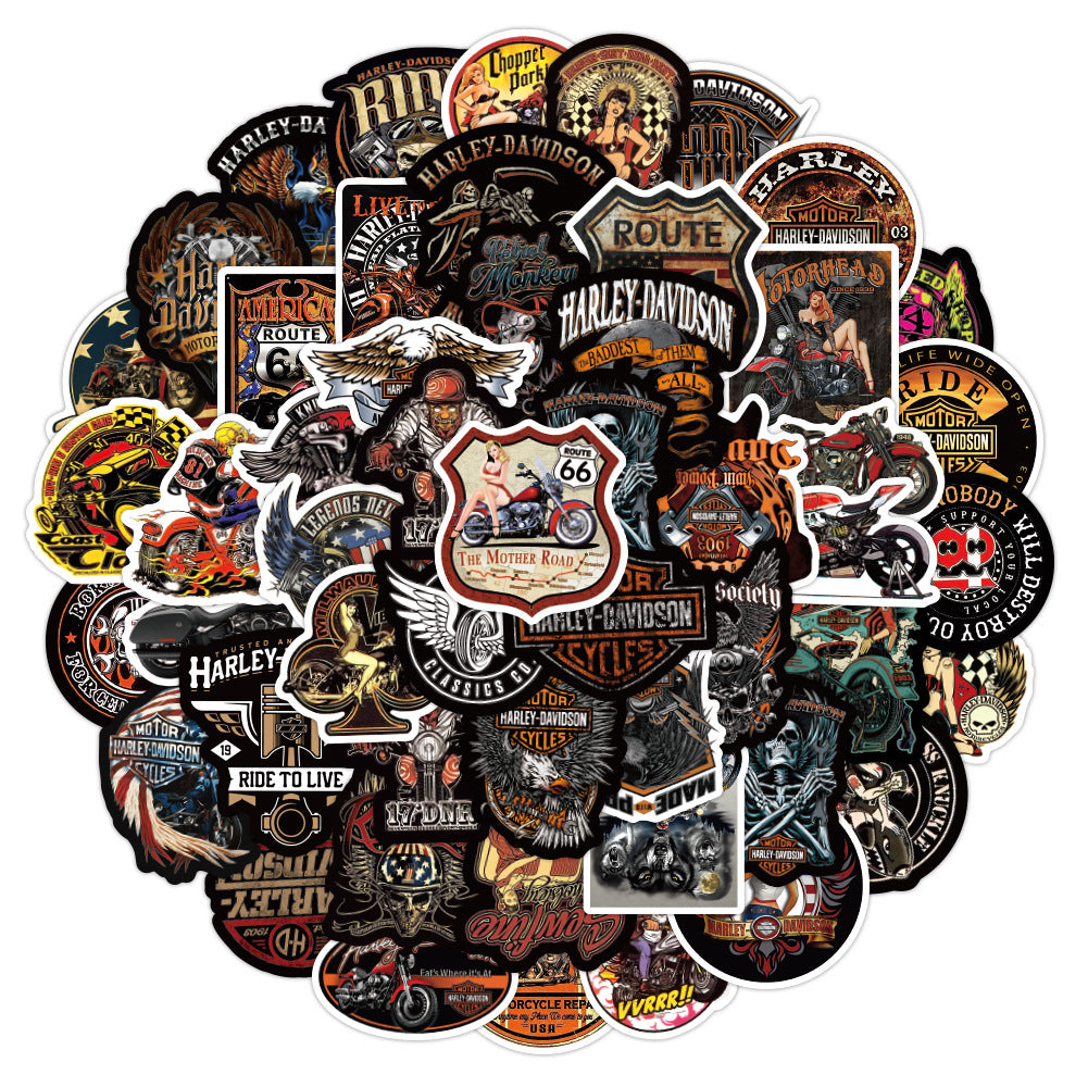 50 Pc Harley Motorcycle Pack image 0