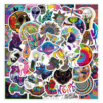 50 Pc Psychedelic Abstract Pack image 0