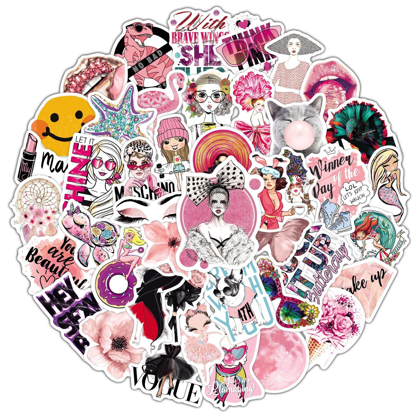 50 Pc Cool Girl Pink Pack image 0