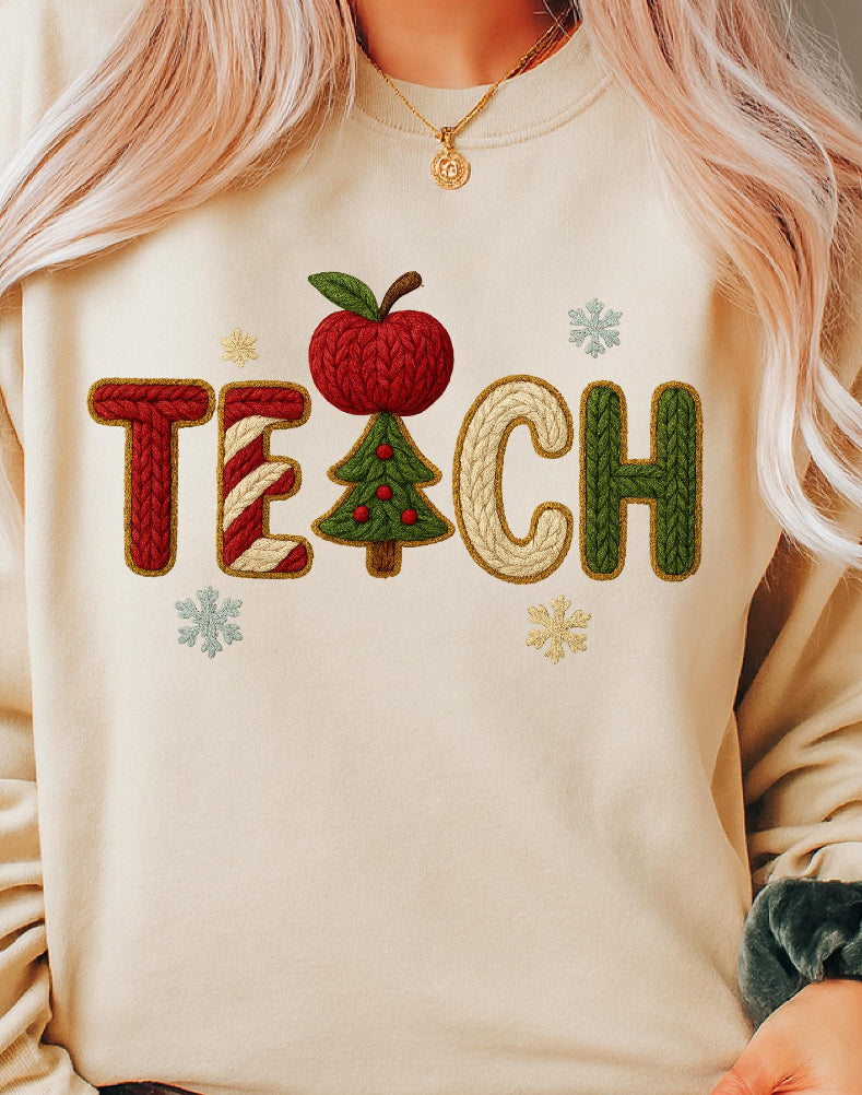 Teach Christmas Tree Shirt