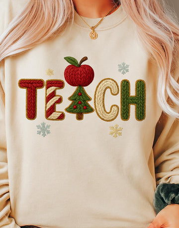 Teach Christmas Tree Shirt