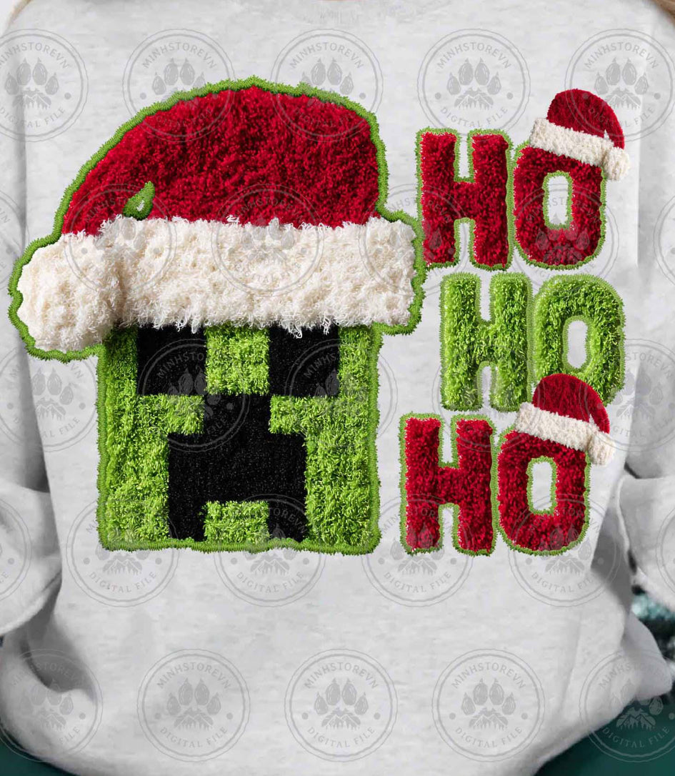 Minecraft Ho Ho Ho Shirt