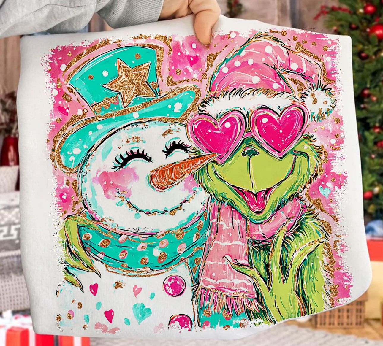 Frosty the Snowman and Grinch Shirt