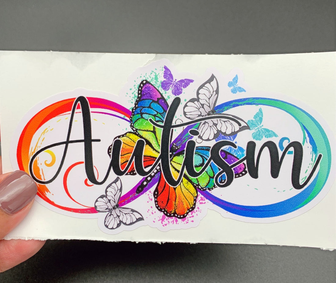 Autism Butterfly Infinity Sticker image 0