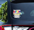 Colorful Young Adult with Autism On Board Sticker image 2