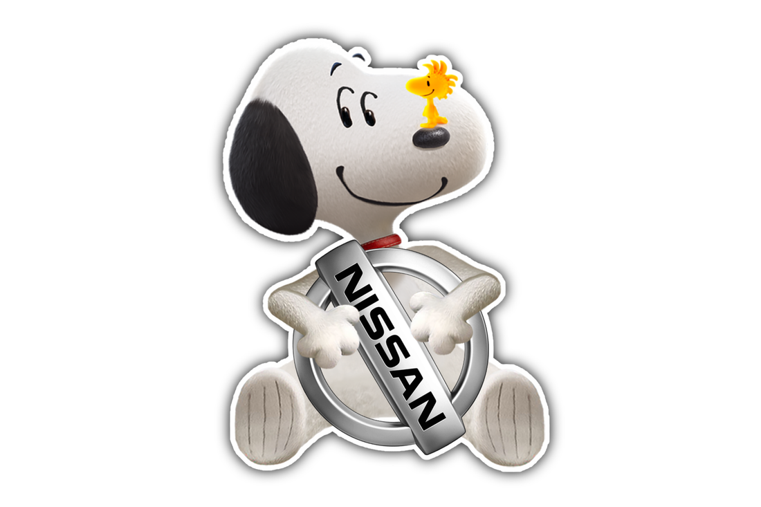 5" Snoopy Nissan Sticker image 0