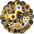 100 Pc Sunflower Sticker Pack image 0