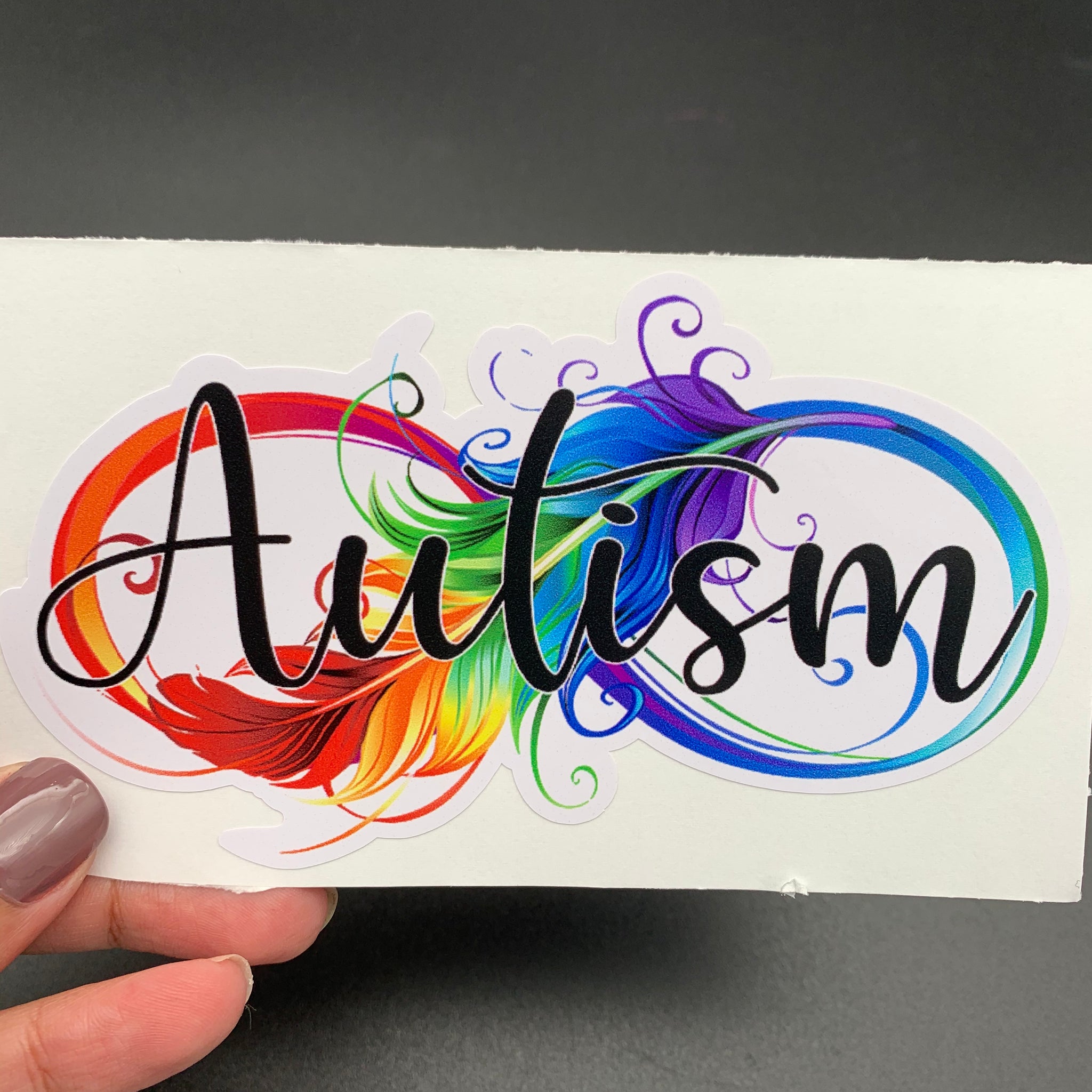 Autism Feather Infinity Sticker image 0