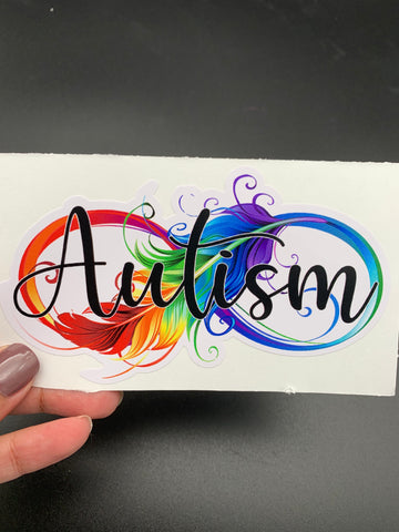 Autism Feather Infinity Sticker image 0