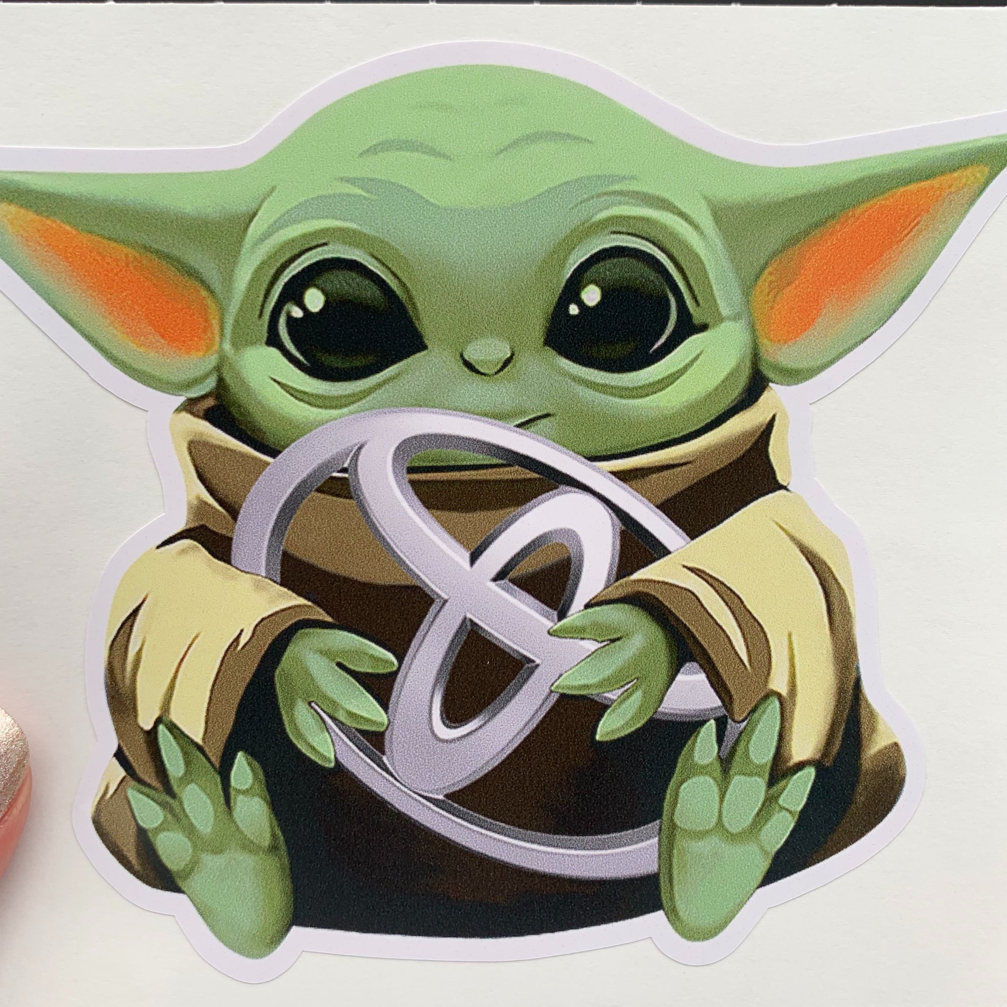 Baby Yoda (Grogu) Toyota Sticker image 0