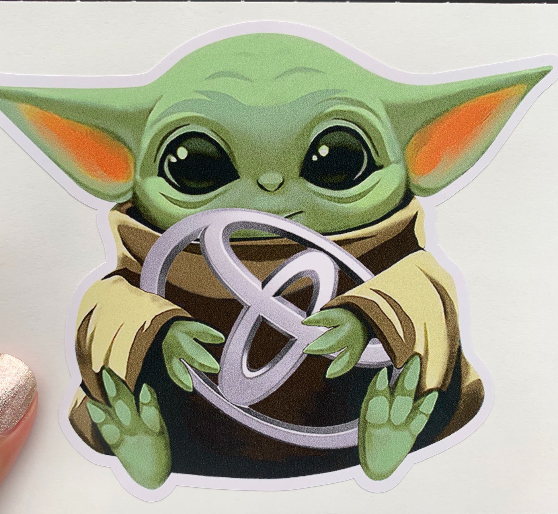 Baby Yoda (Grogu) Toyota Sticker image 0