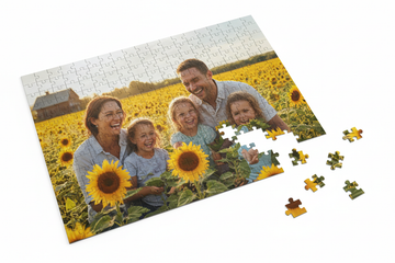 photo on a jigsaw puzzle