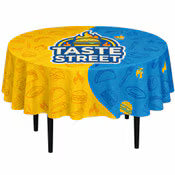 Custom Round Table Cover – Full-Color Printed